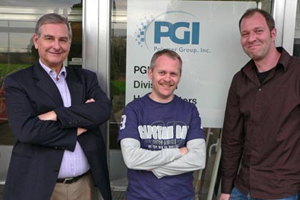 PGI NonwovenのIT開発チーム、左からFred Rambow、Robert Buteijn、Enrico van Dinten